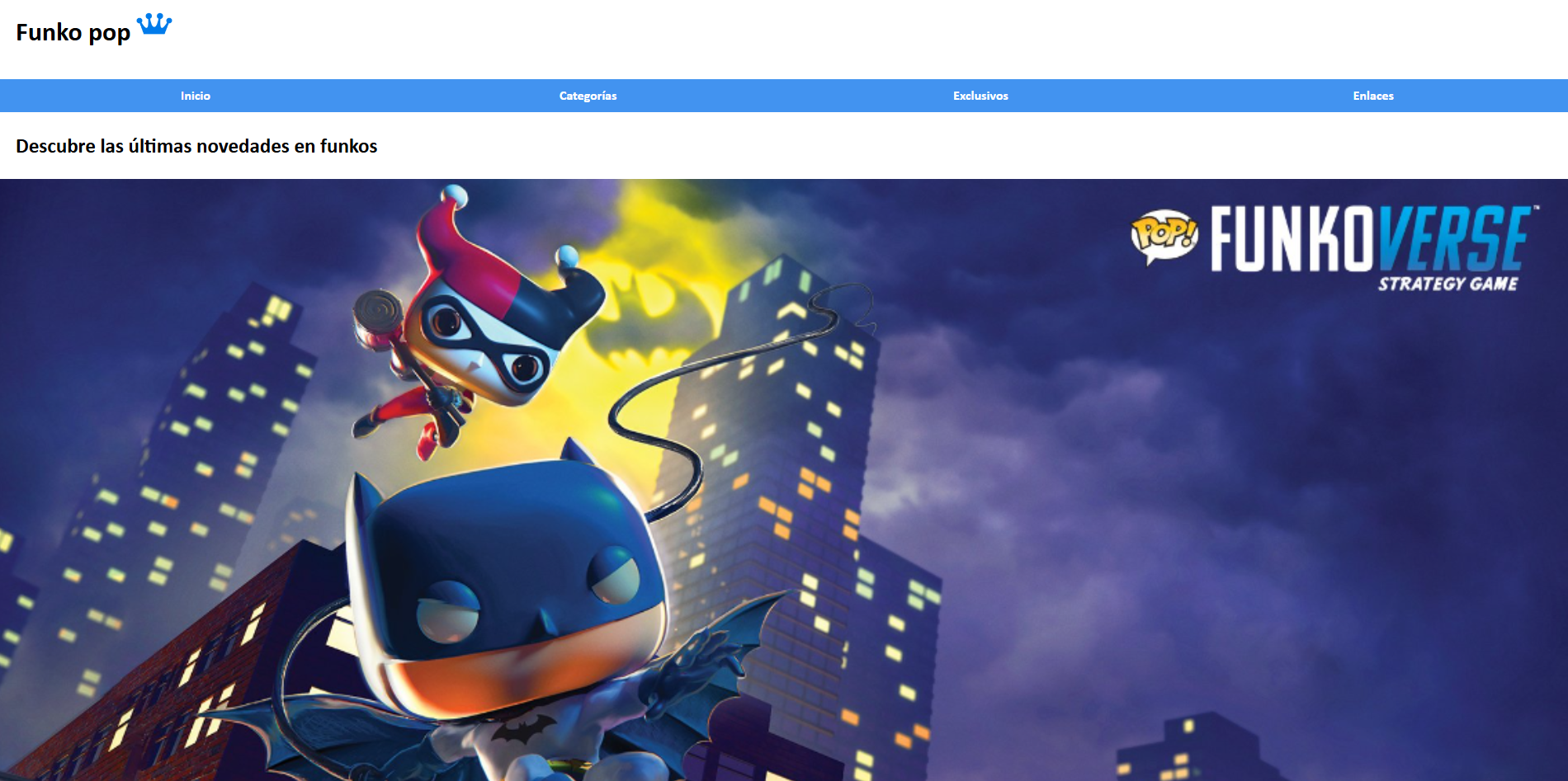 Página web Funko Pop