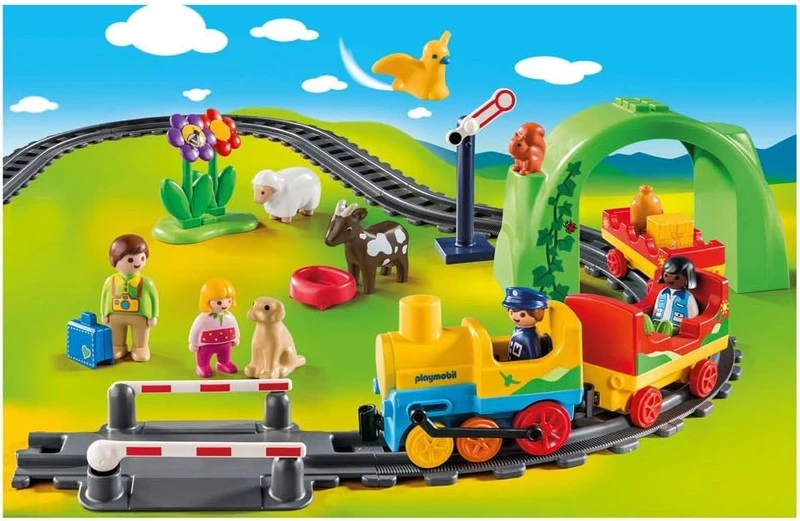 Playmobil 123, playmobil infantil con un tren