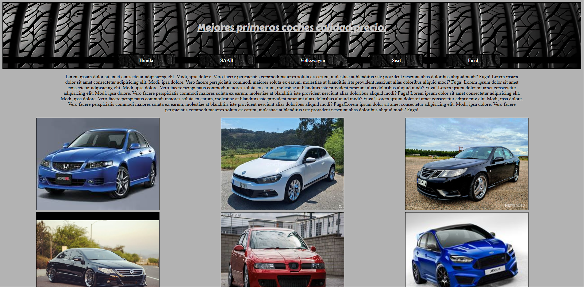 Página web sobre coches calidad precio